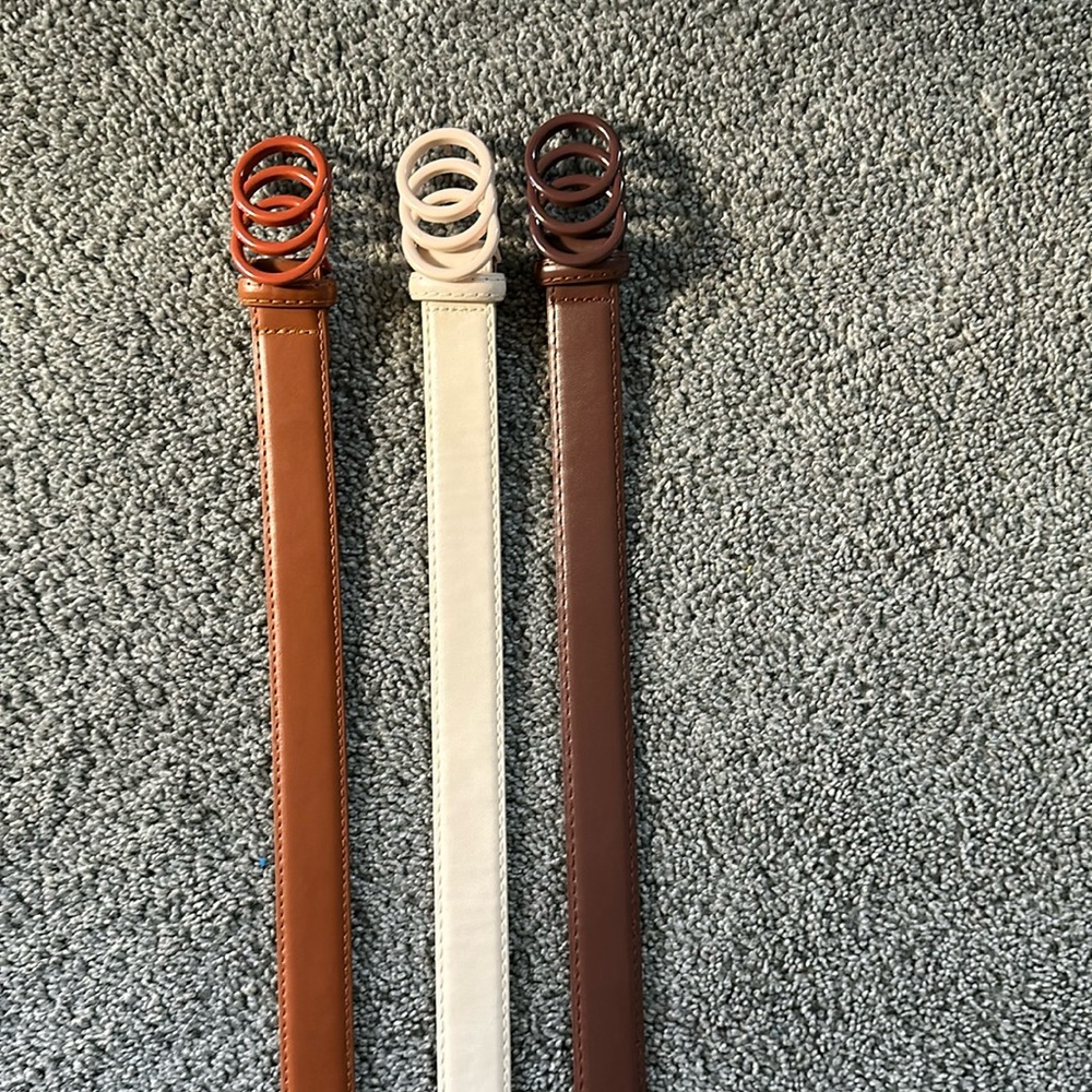 3 Belts in good condition